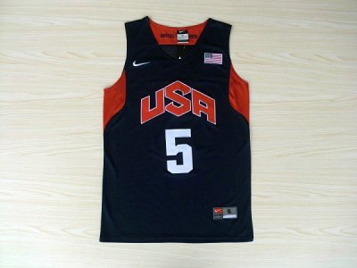 Nike 2012 Olympics Team USA 5 Kevin Durant Basketball Jersey Blue